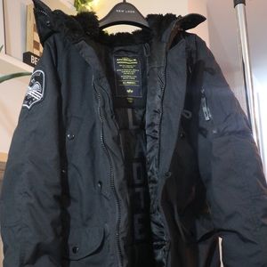 Unisex Alpha Industry Parka-Black